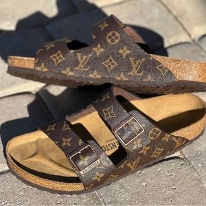 Custom Louis Vuitton Birkenstocks